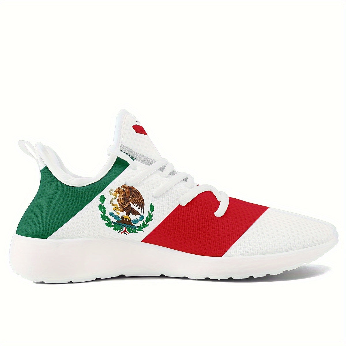 Plus Size Men's Mexico Pattern Sneakers