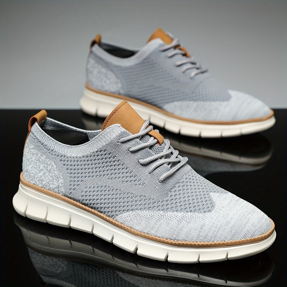 Men's Woven Knit Breathable Sneakers