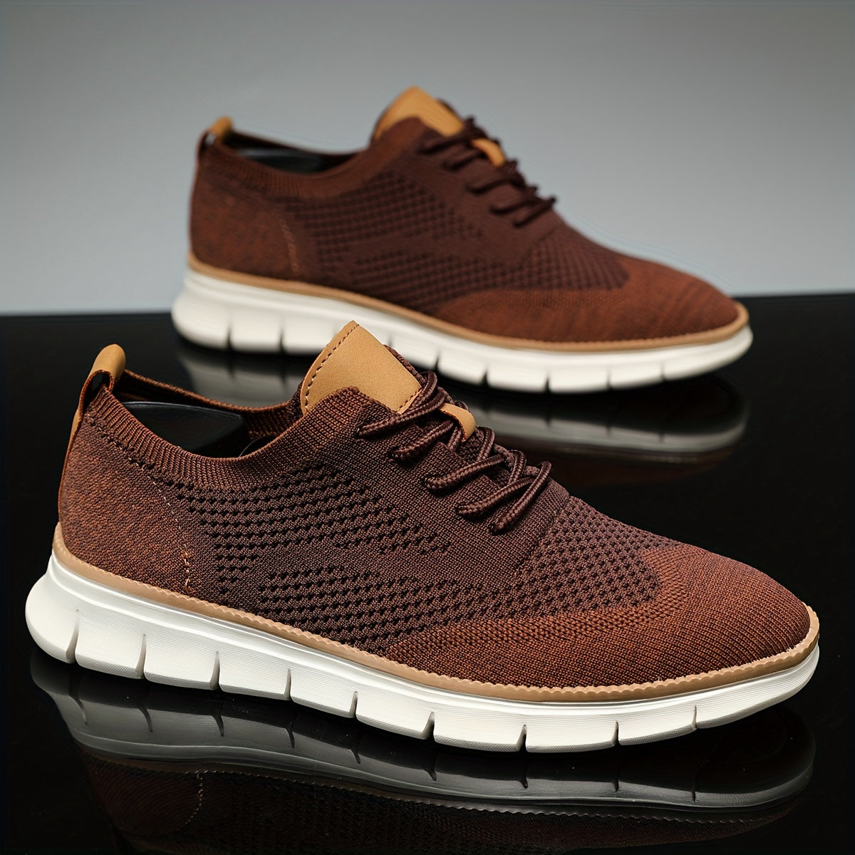 Men's Woven Knit Breathable Sneakers