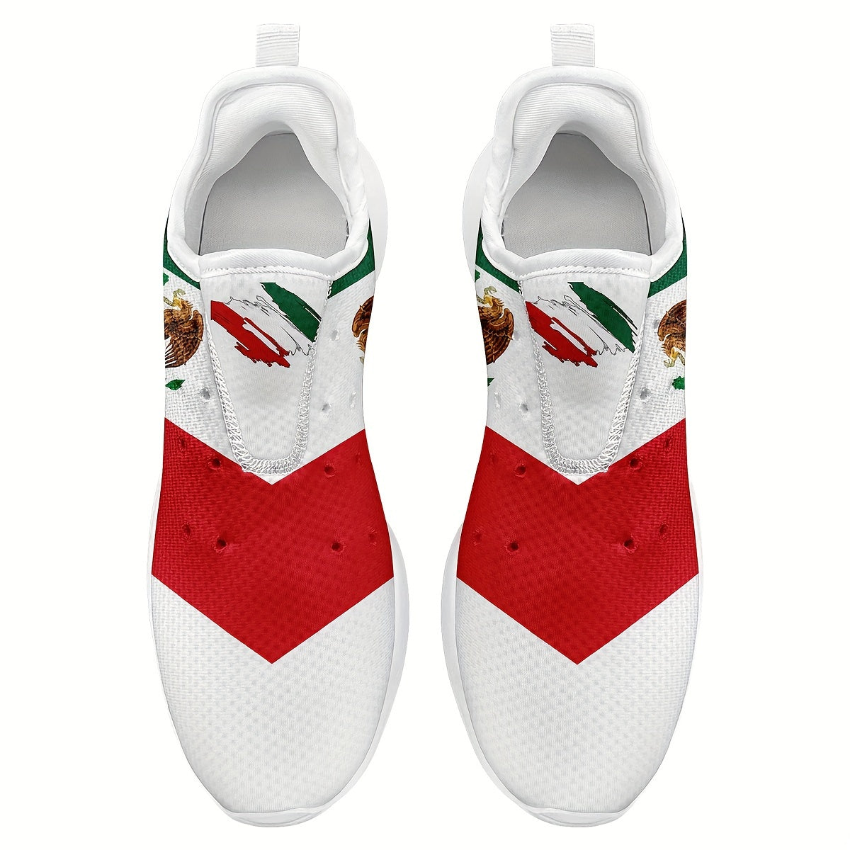 Plus Size Men's Mexico Pattern Sneakers
